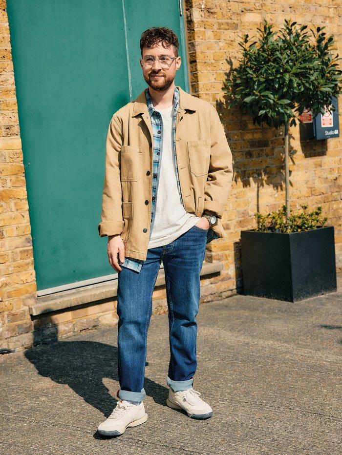 man wearing shirt and jacket